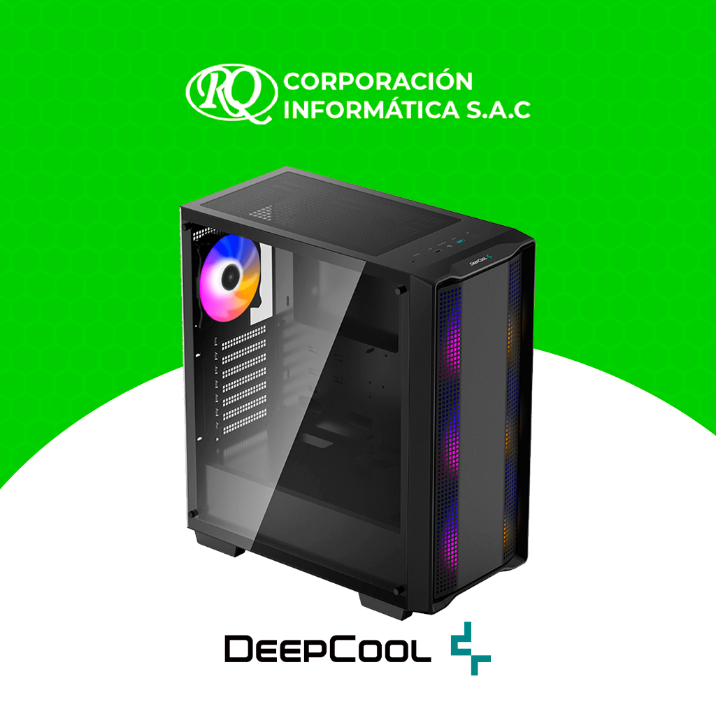 CASE DEEPCOOL CC560 A-RGB BLACK SIN FUENTE VIDRIO TEMPLADO USB 3.0/USB ...